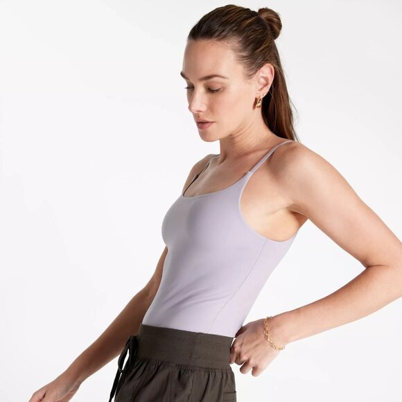 CALIA Women's Inspire Lite CAMI Bodysuit Purple Gray Dri-fit Stretch Size XL - Picture 2 of 8